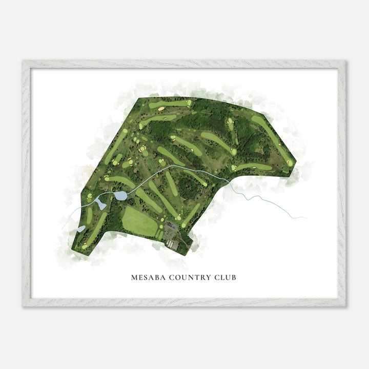 Print of Mesaba Country Club Classic Map