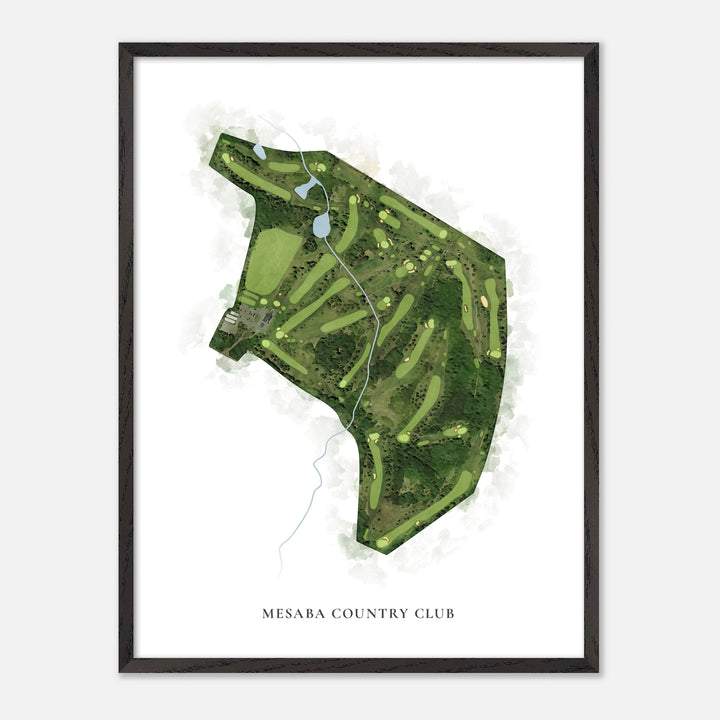 Print of Mesaba Country Club Classic Map