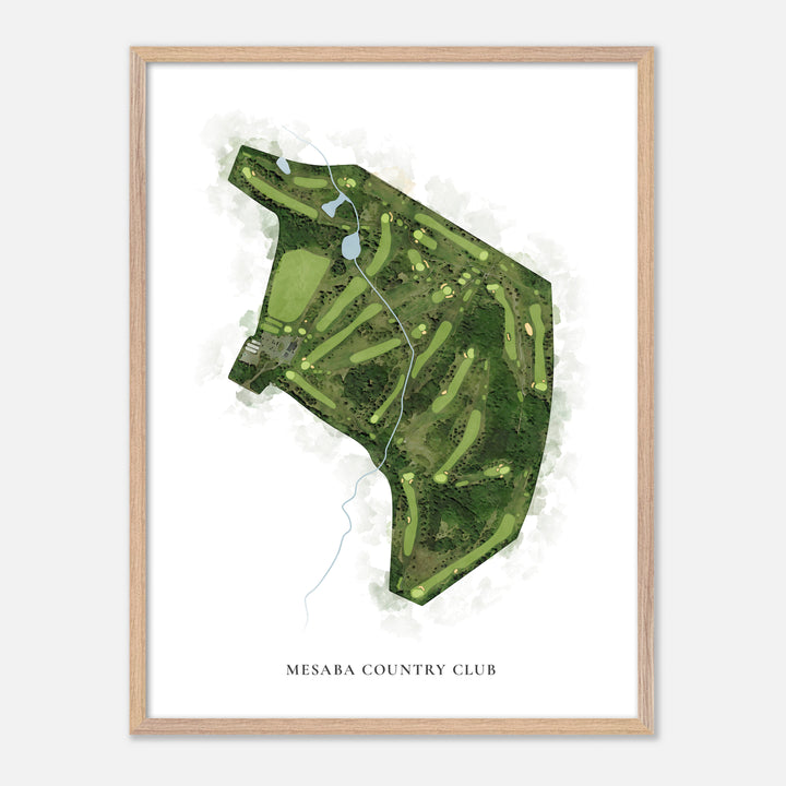 Print of Mesaba Country Club Classic Map