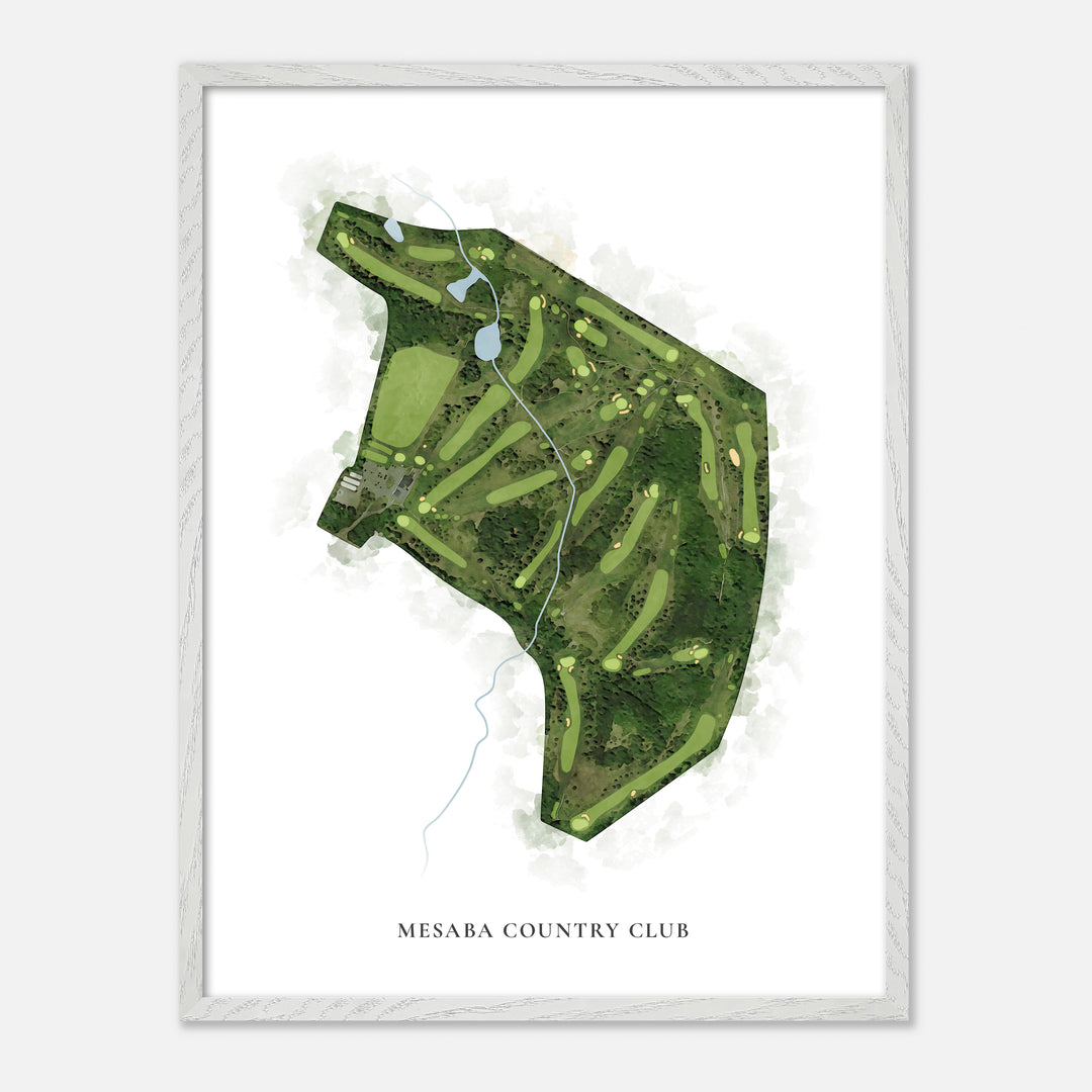 Print of Mesaba Country Club Classic Map
