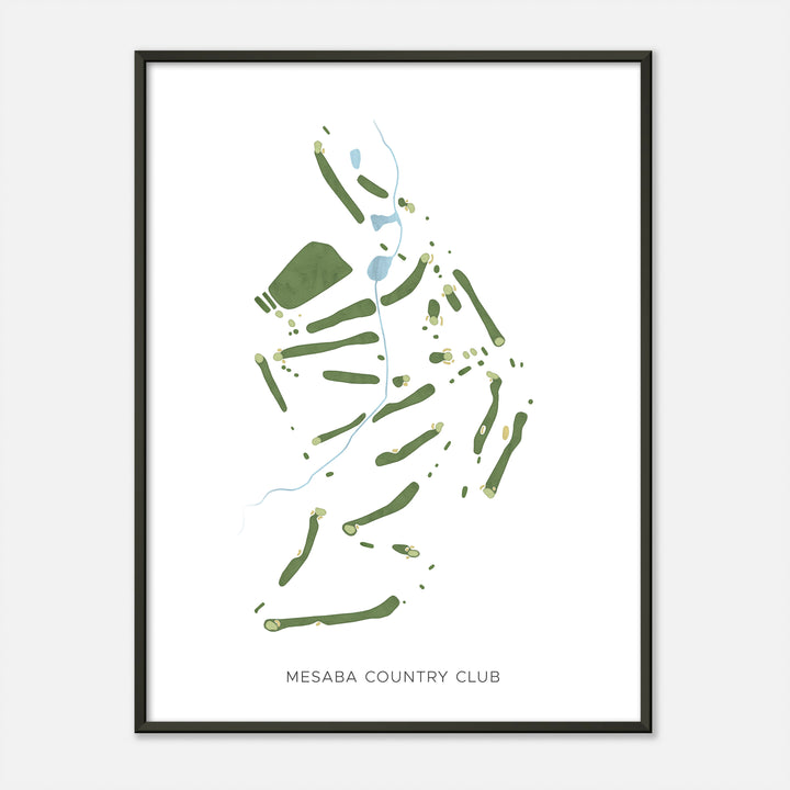 Print of Mesaba Country Club Modern Map