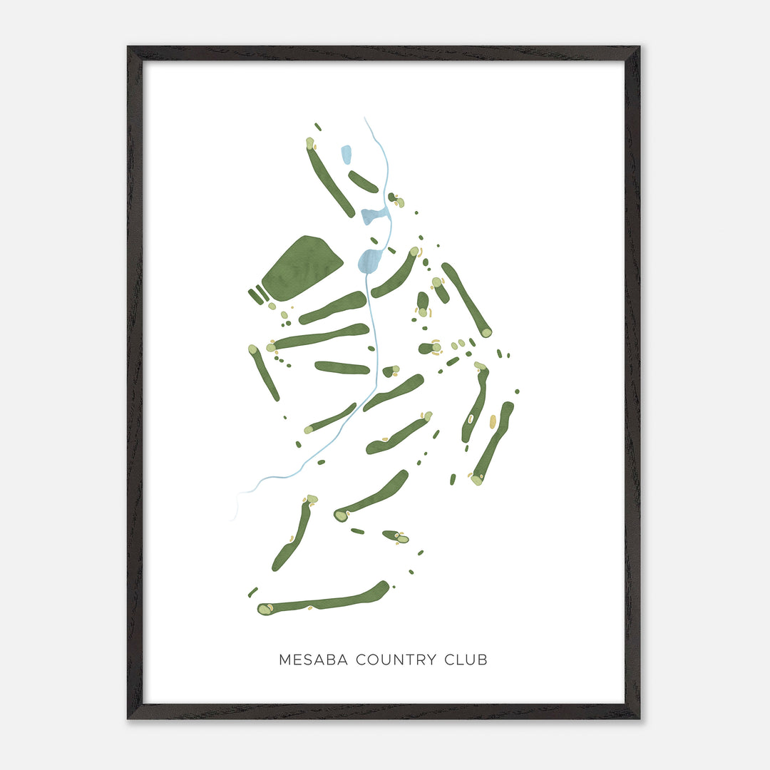 Print of Mesaba Country Club Modern Map