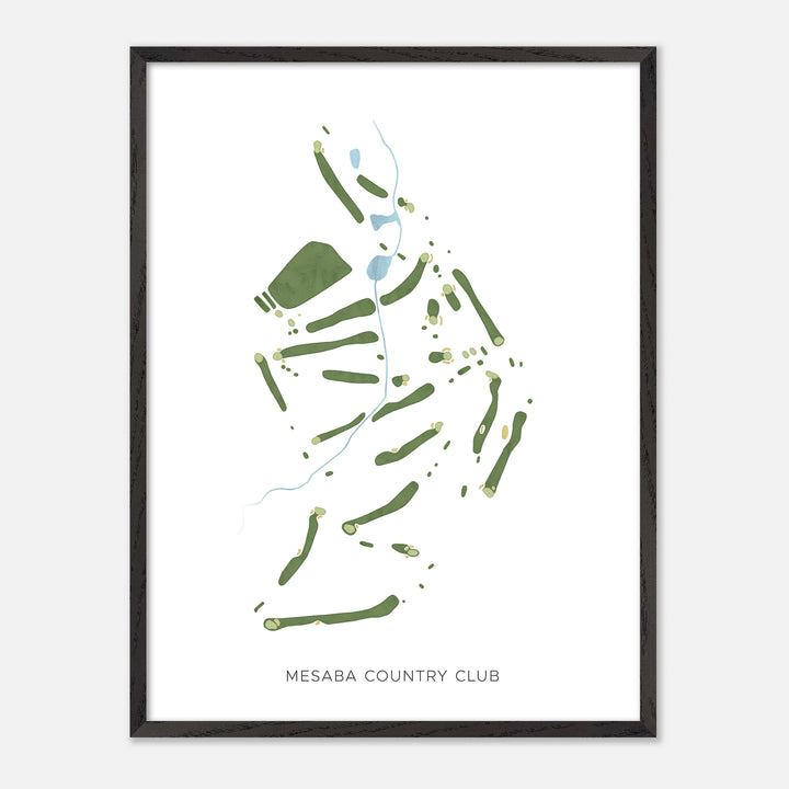 Print of Mesaba Country Club Modern Map