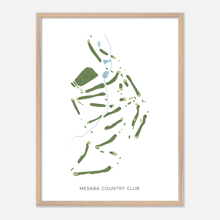 Print of Mesaba Country Club Modern Map