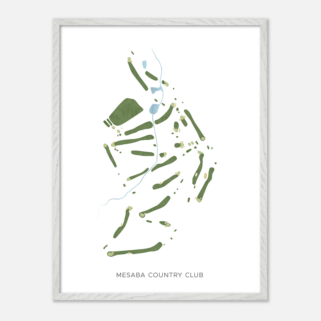 Print of Mesaba Country Club Modern Map