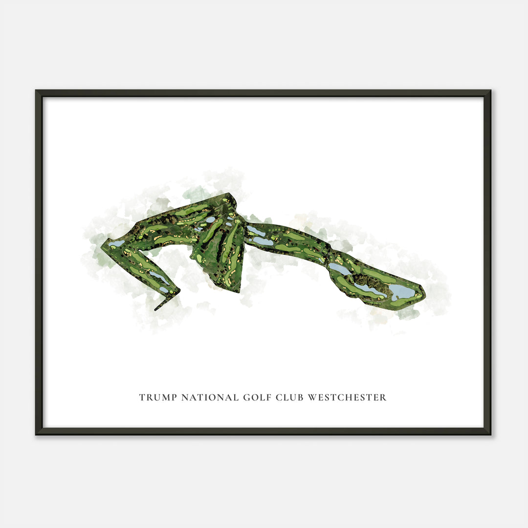 Print of Trump National Golf Club Westchester Classic Map