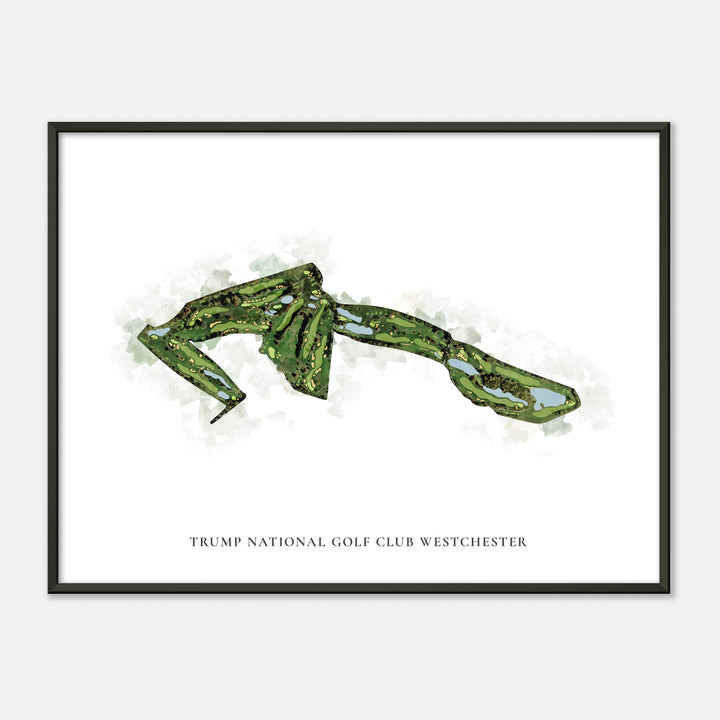 Print of Trump National Golf Club Westchester Classic Map