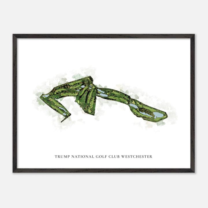 Print of Trump National Golf Club Westchester Classic Map