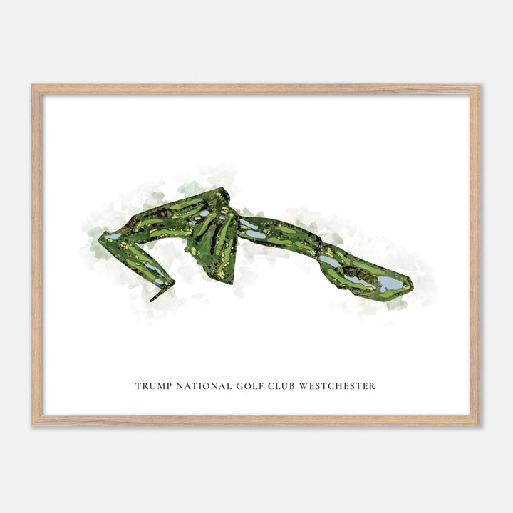 Print of Trump National Golf Club Westchester Classic Map