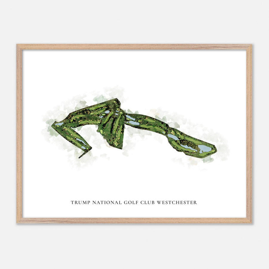 Print of Trump National Golf Club Westchester Classic Map