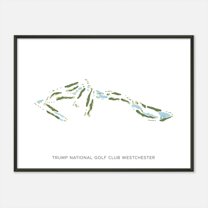 Print of Trump National Golf Club Westchester Modern Map