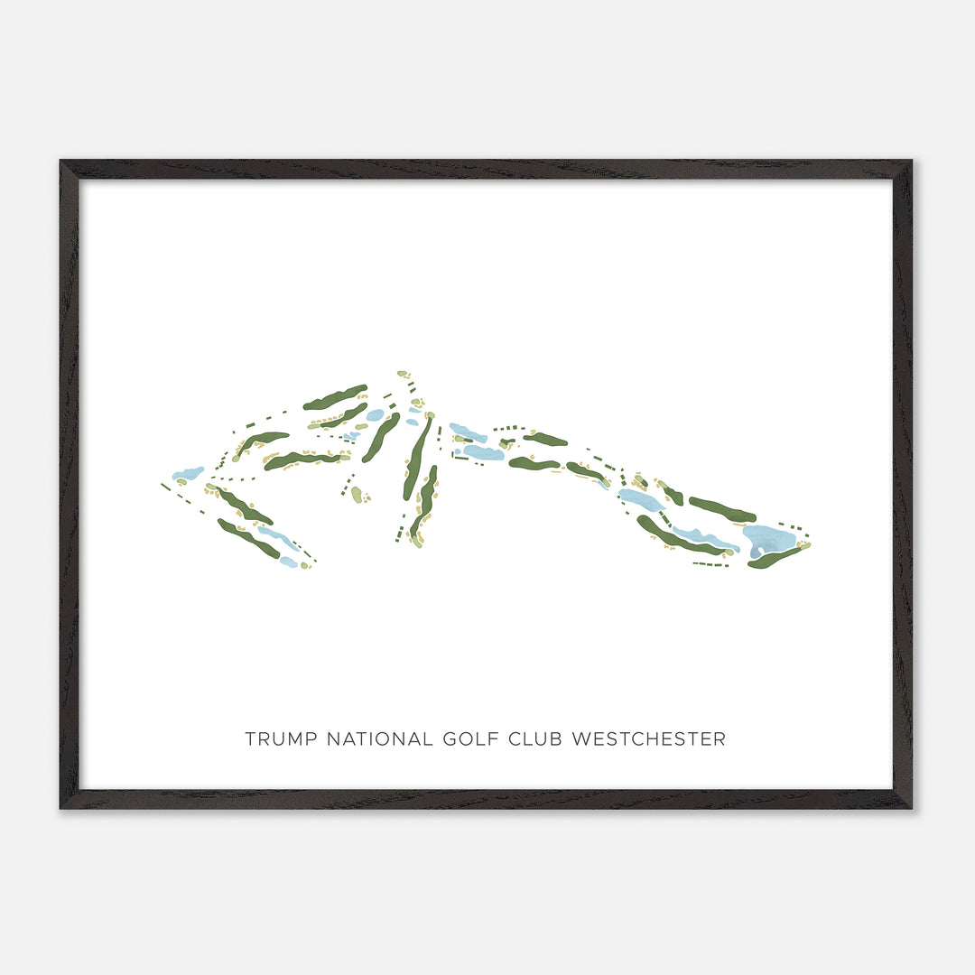 Print of Trump National Golf Club Westchester Modern Map