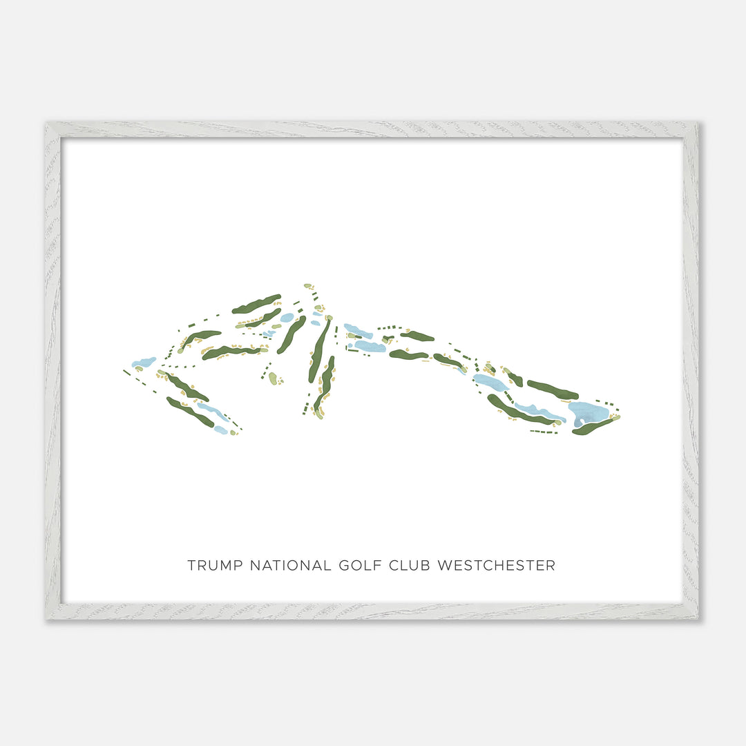 Print of Trump National Golf Club Westchester Modern Map