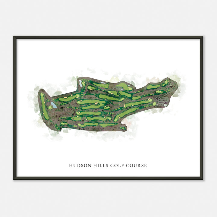 Print of Hudson Hills Golf Course Classic Map