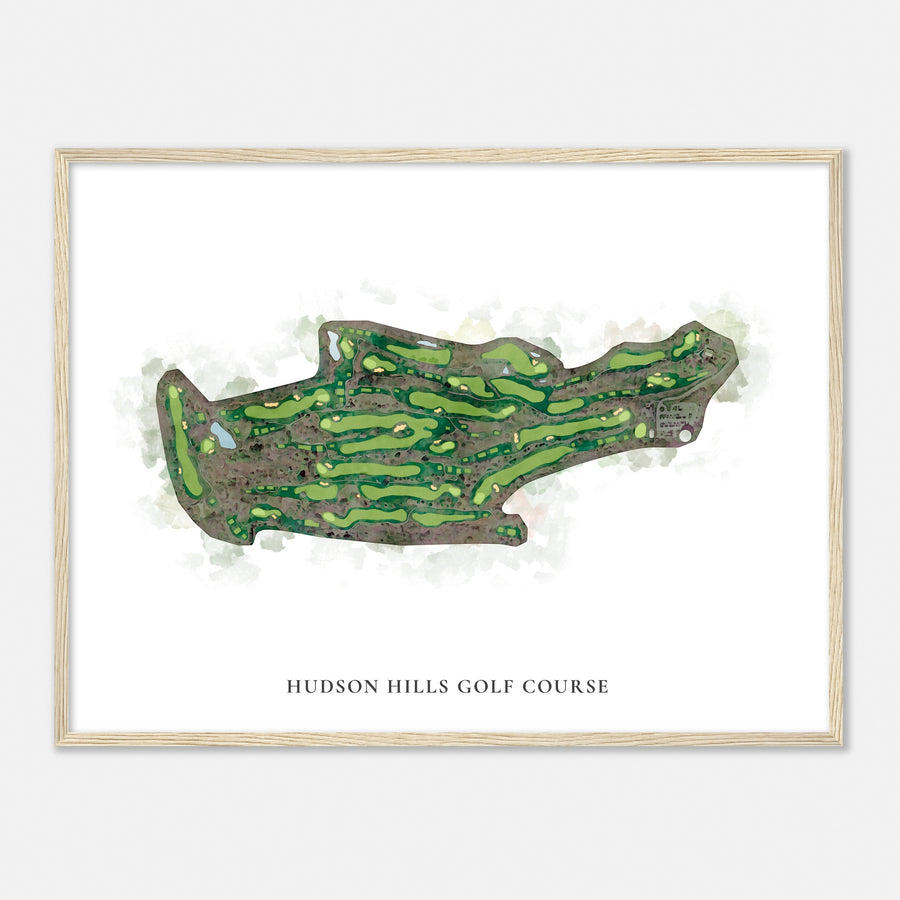 Print of Hudson Hills Golf Course Classic Map