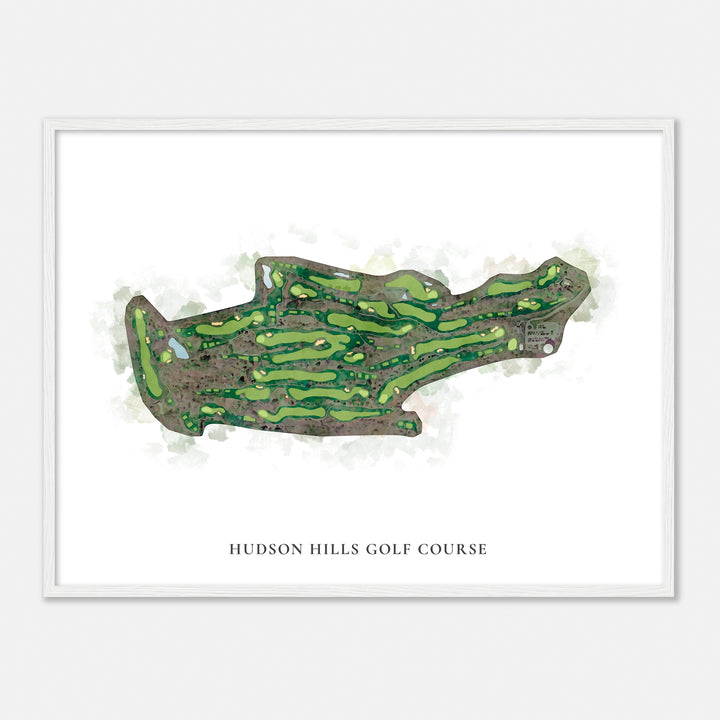 Print of Hudson Hills Golf Course Classic Map