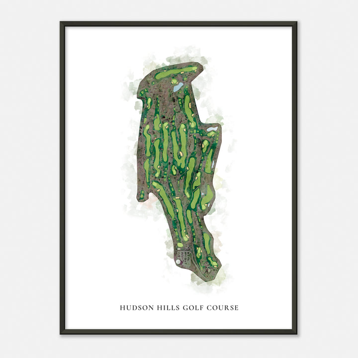 Print of Hudson Hills Golf Course Classic Map