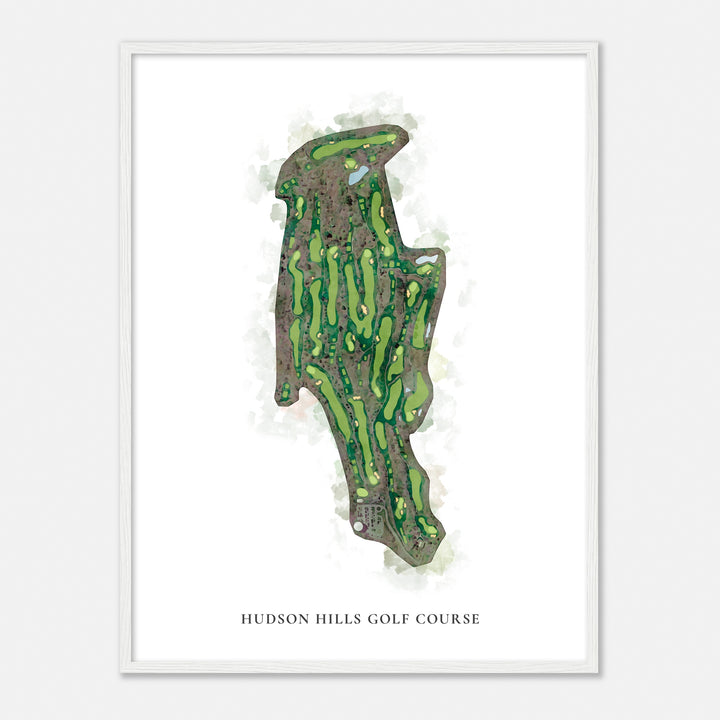 Print of Hudson Hills Golf Course Classic Map