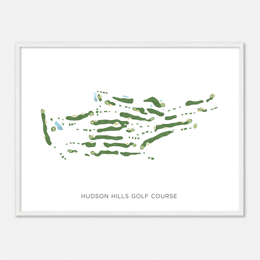 Print of Hudson Hills Golf Course Modern Map