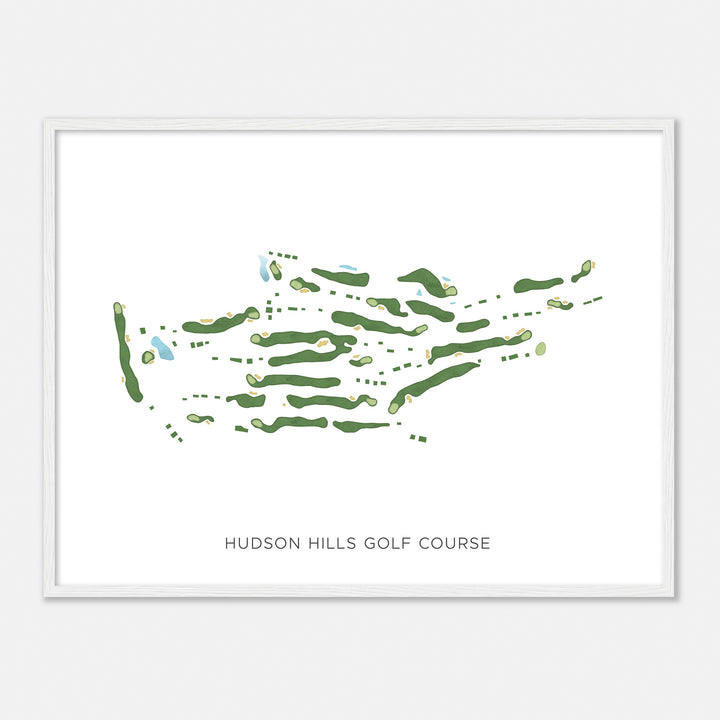 Print of Hudson Hills Golf Course Modern Map