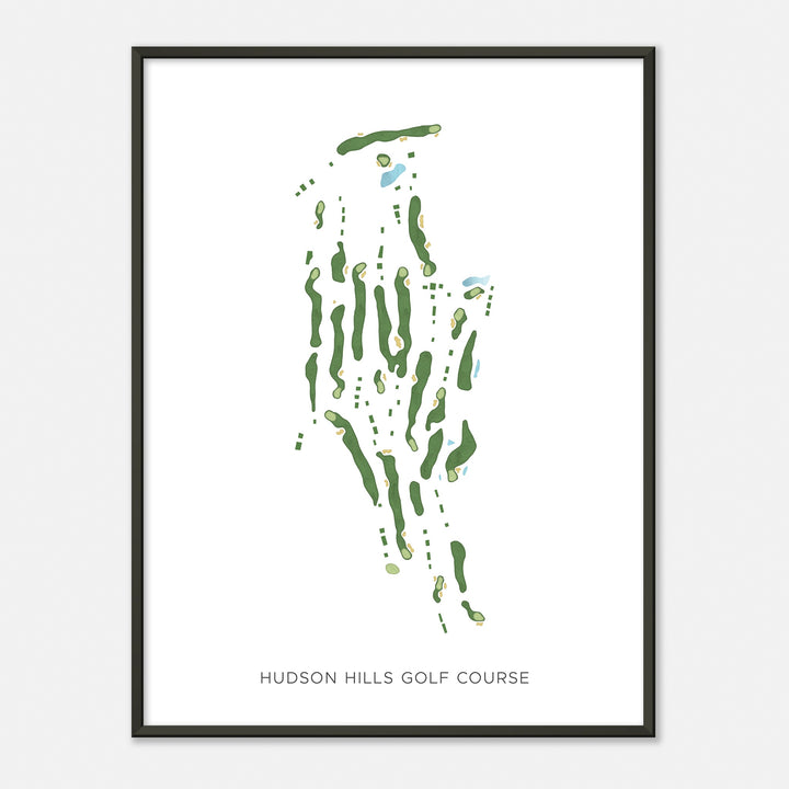 Print of Hudson Hills Golf Course Modern Map