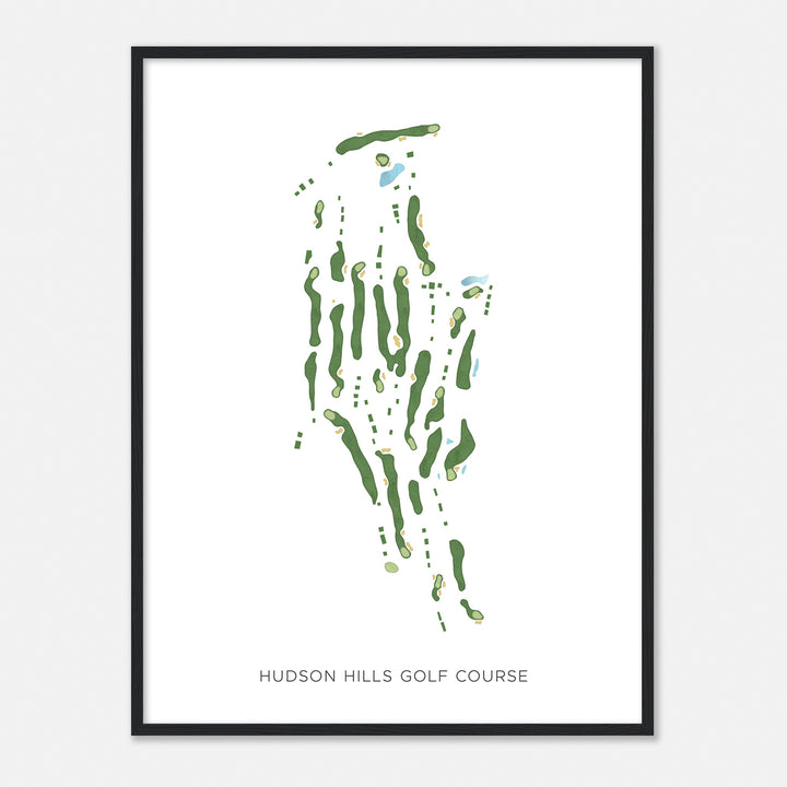 Print of Hudson Hills Golf Course Modern Map