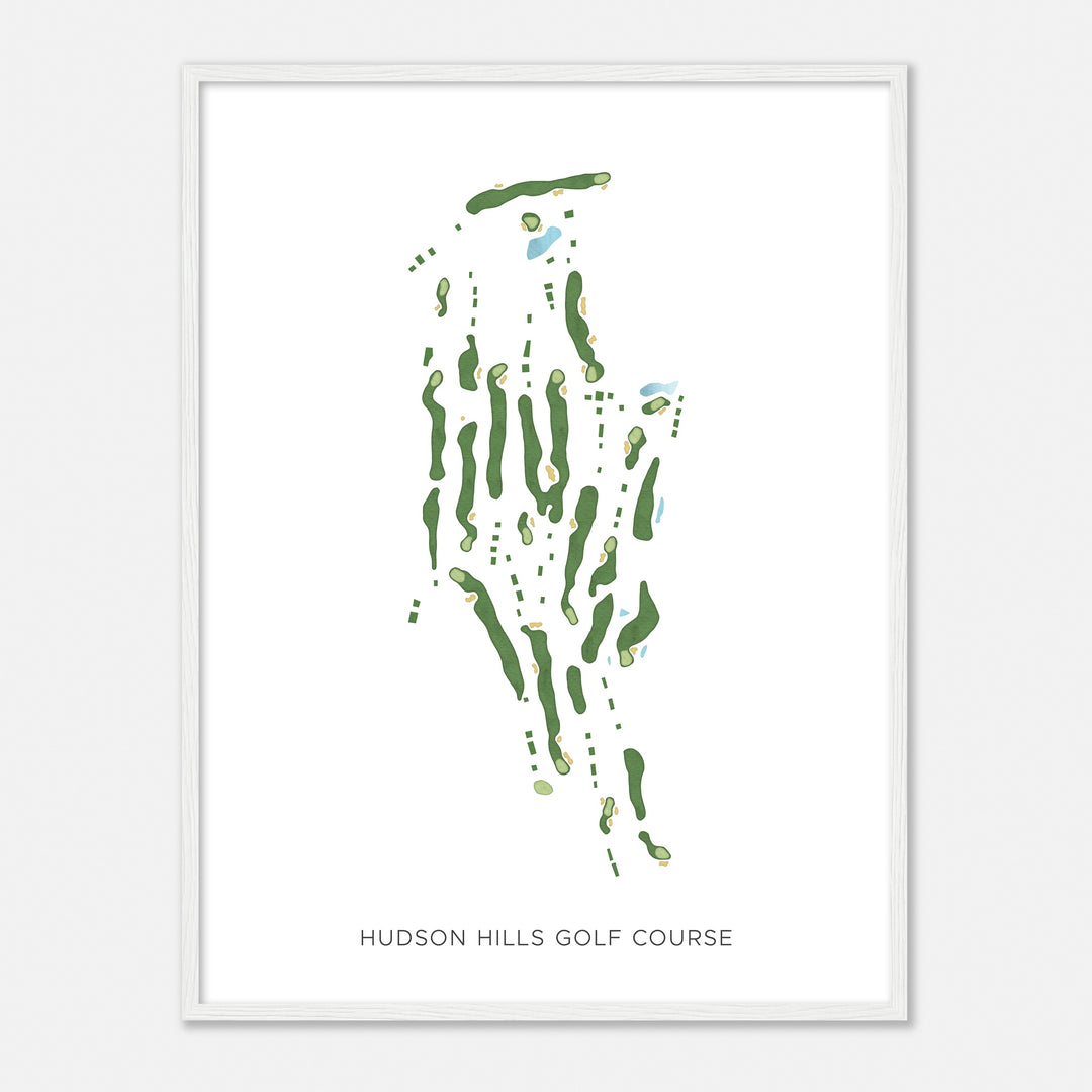 Print of Hudson Hills Golf Course Modern Map
