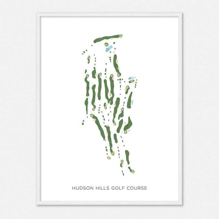 Print of Hudson Hills Golf Course Modern Map