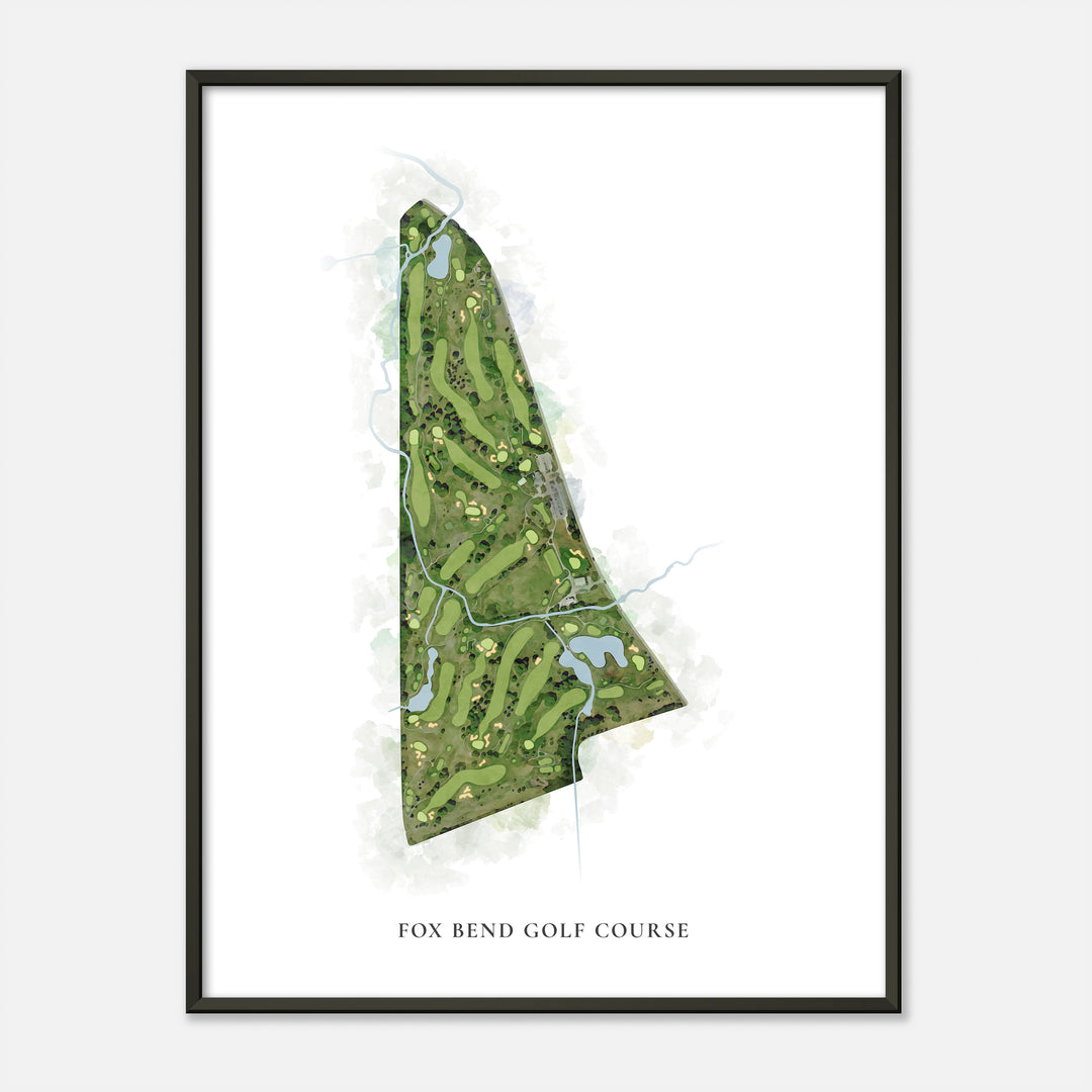 Print of Fox Bend Golf Course Classic Map