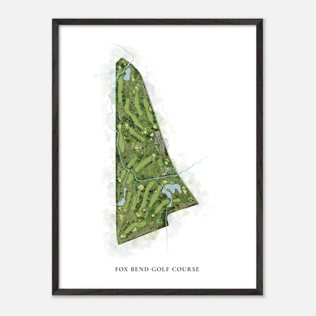 Print of Fox Bend Golf Course Classic Map