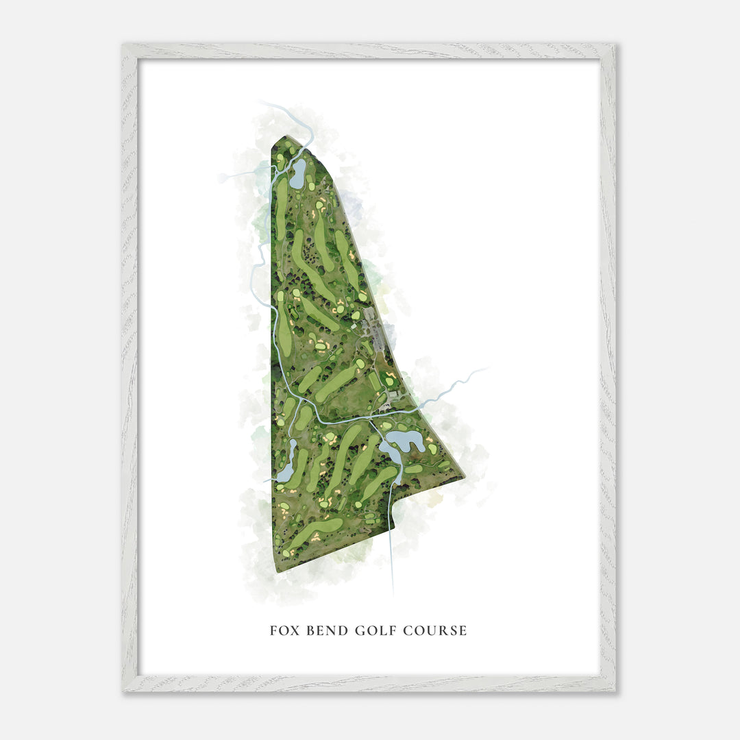 Print of Fox Bend Golf Course Classic Map