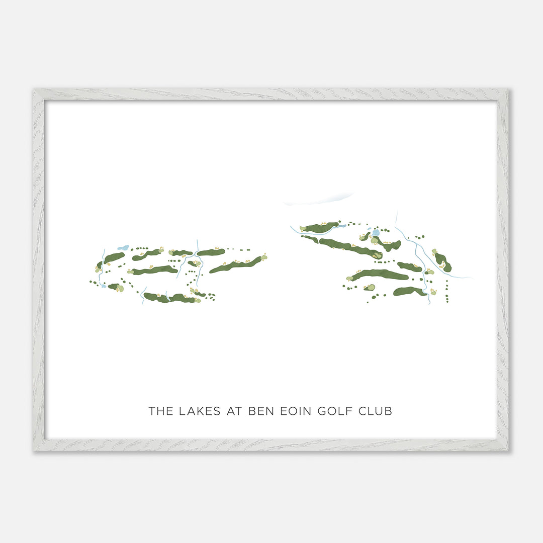 Print of The Lakes At Ben Eoin Golf Club Modern Map