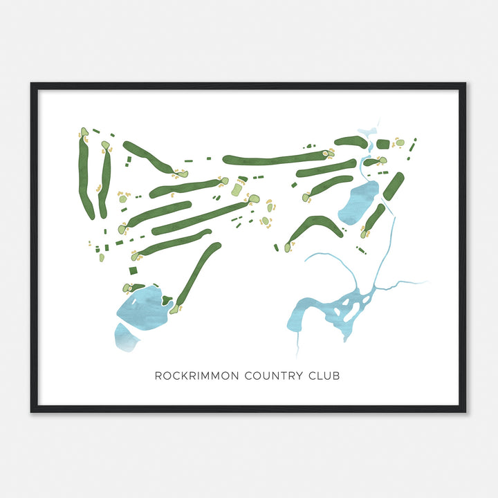 Print of Rockrimmon Country Club Modern Map