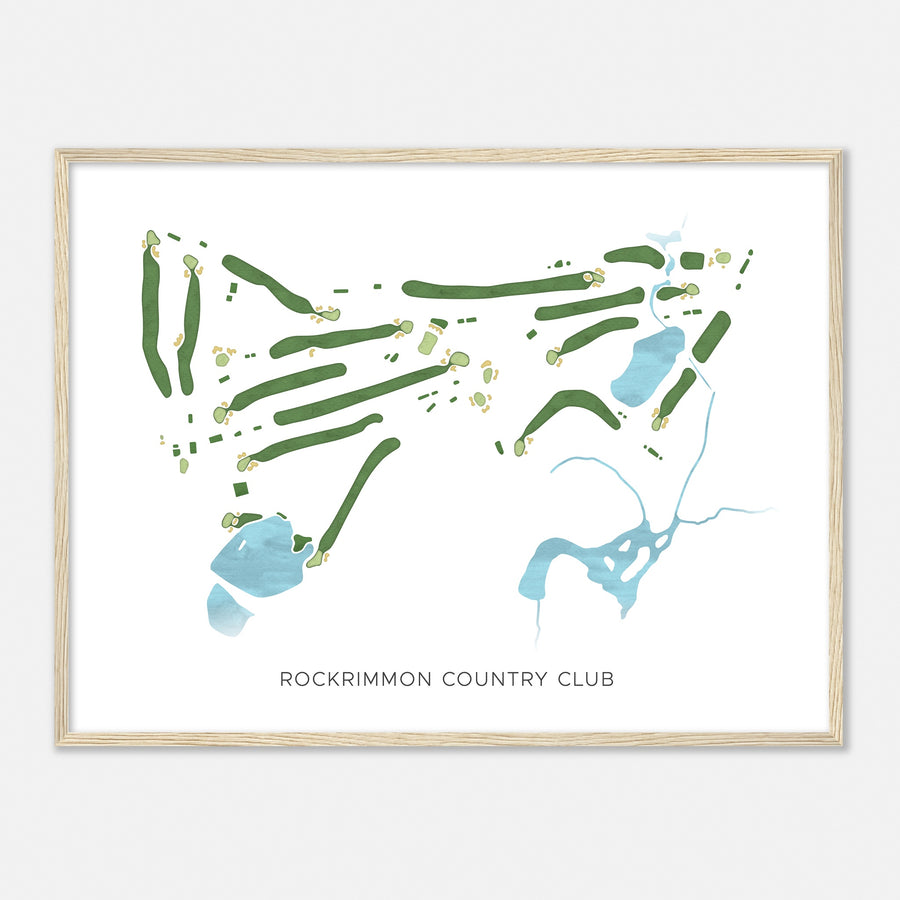 Print of Rockrimmon Country Club Modern Map