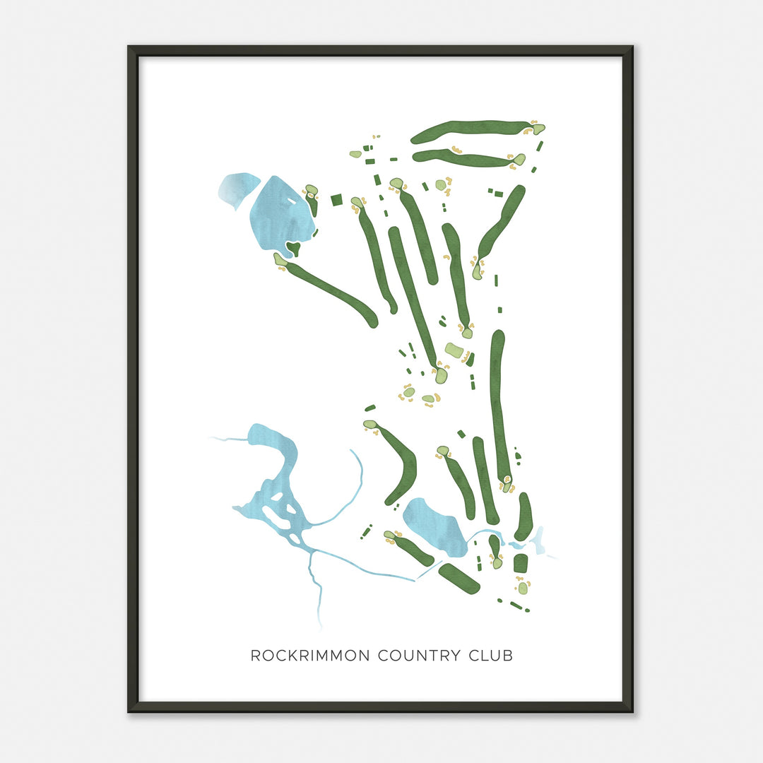 Print of Rockrimmon Country Club Modern Map