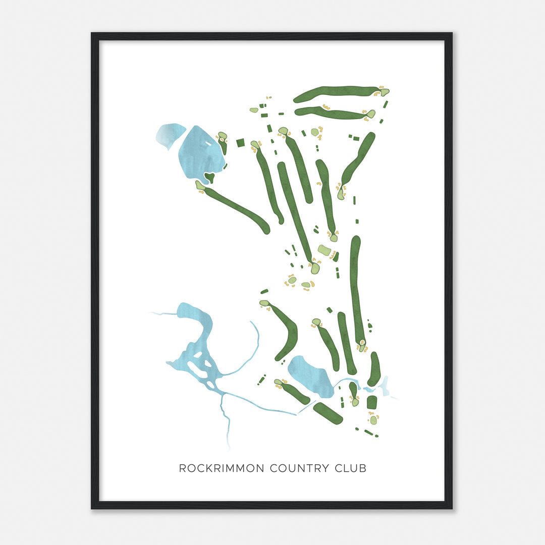 Print of Rockrimmon Country Club Modern Map