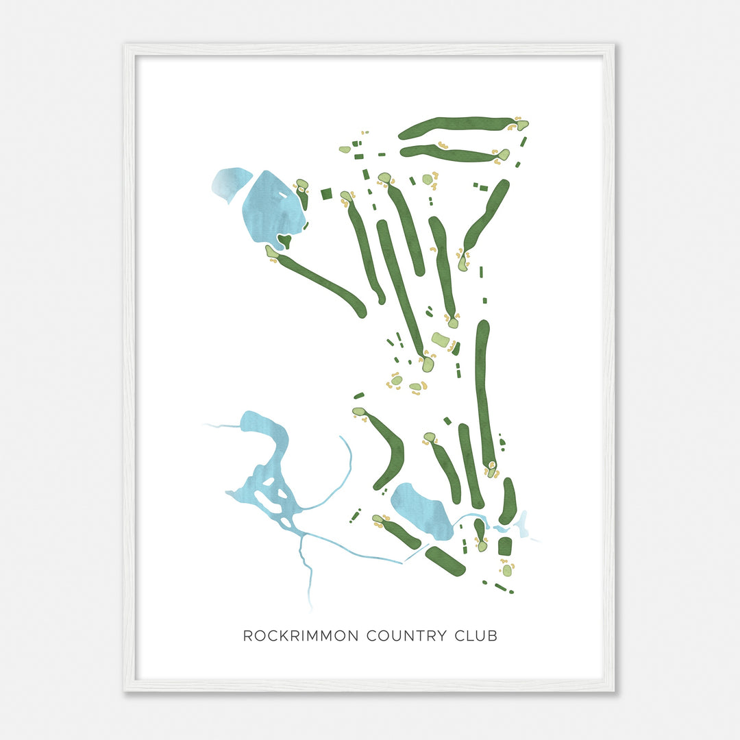 Print of Rockrimmon Country Club Modern Map