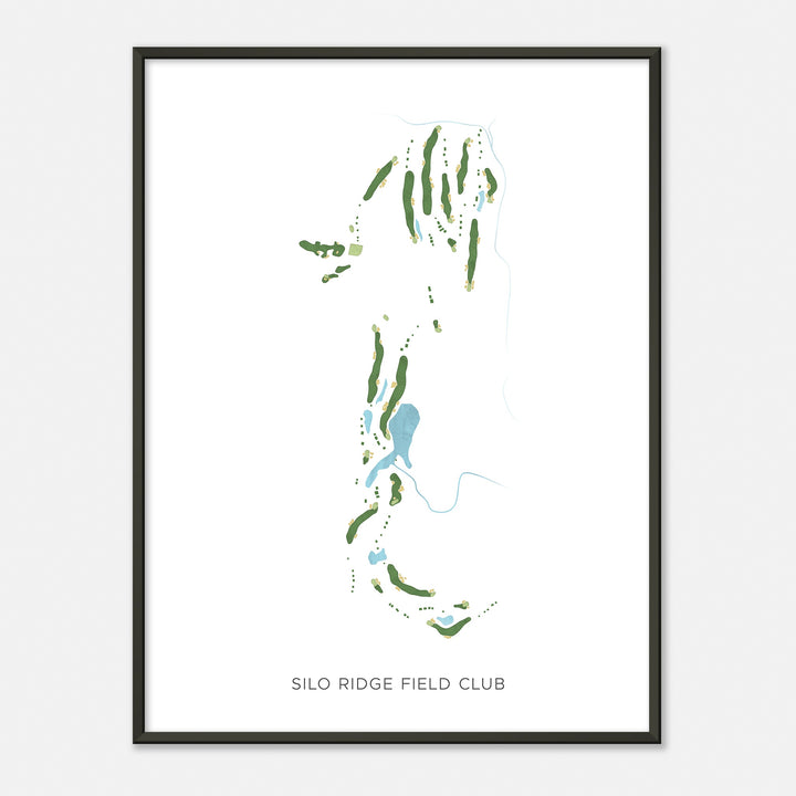 Print of Silo Ridge Field Club Modern Map