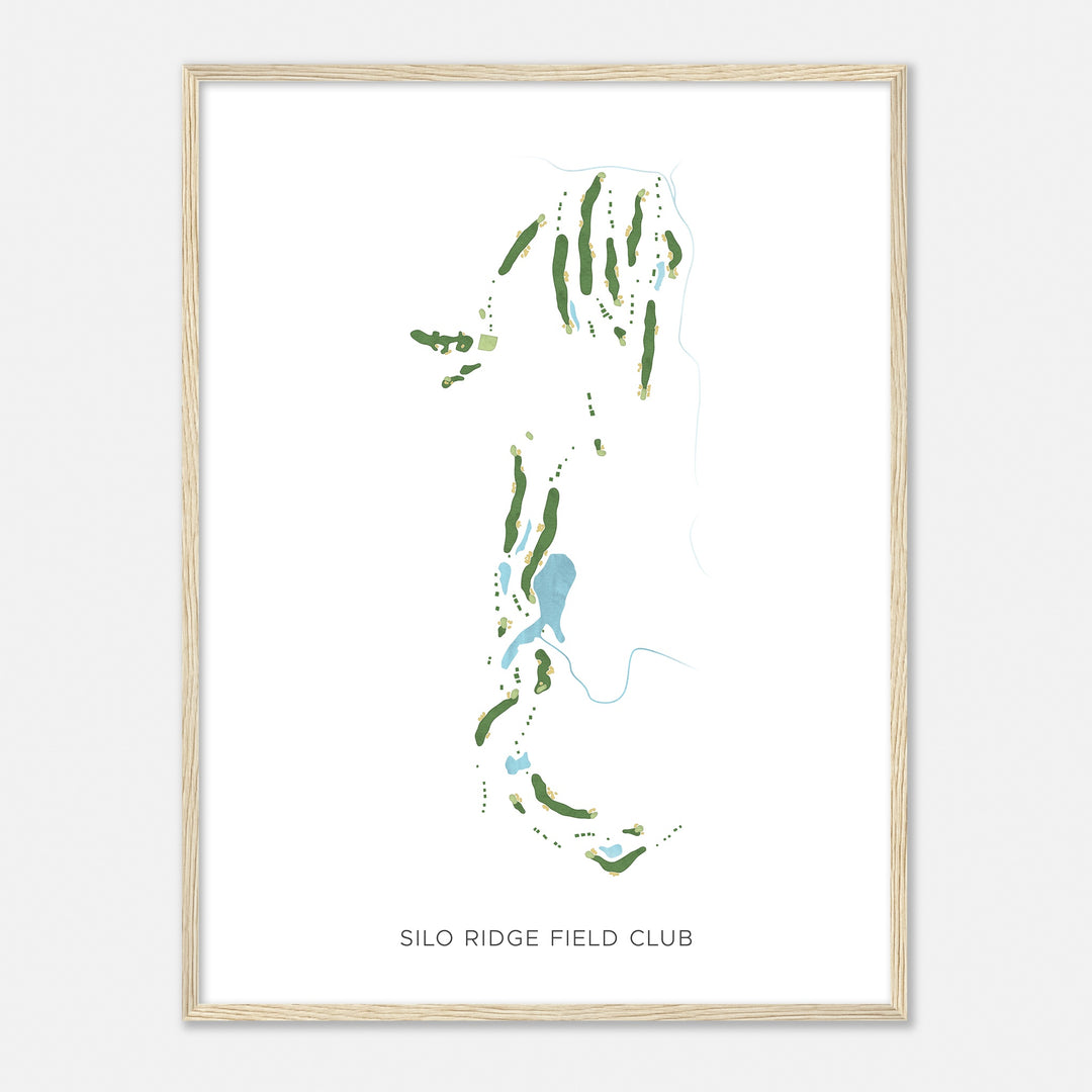 Print of Silo Ridge Field Club Modern Map
