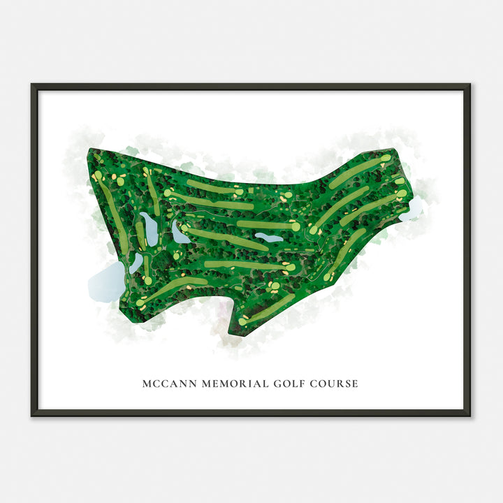 Print of Mccann Memorial Golf Course Classic Map