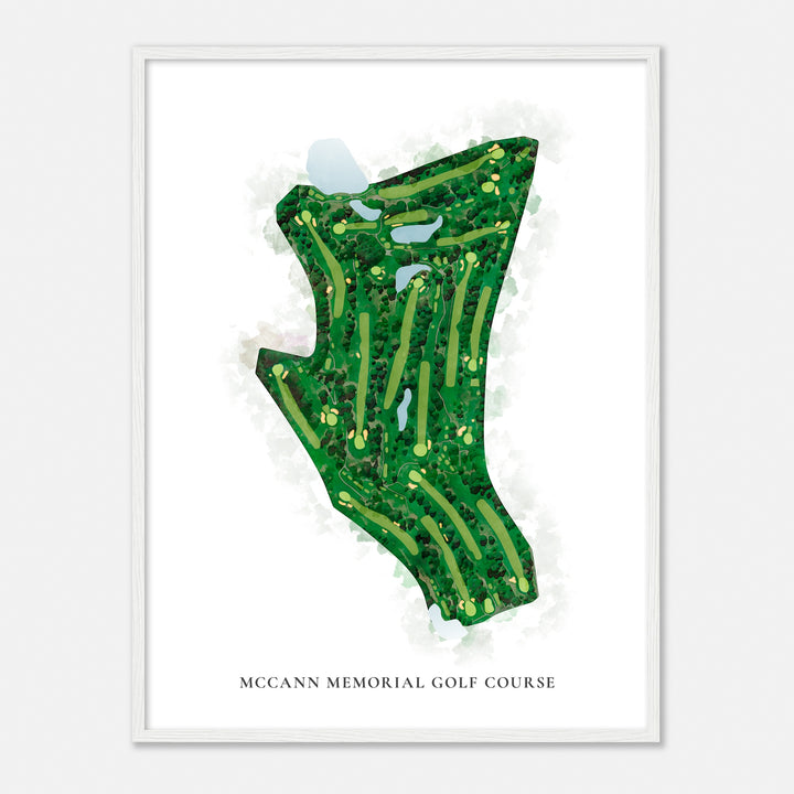 Print of Mccann Memorial Golf Course Classic Map