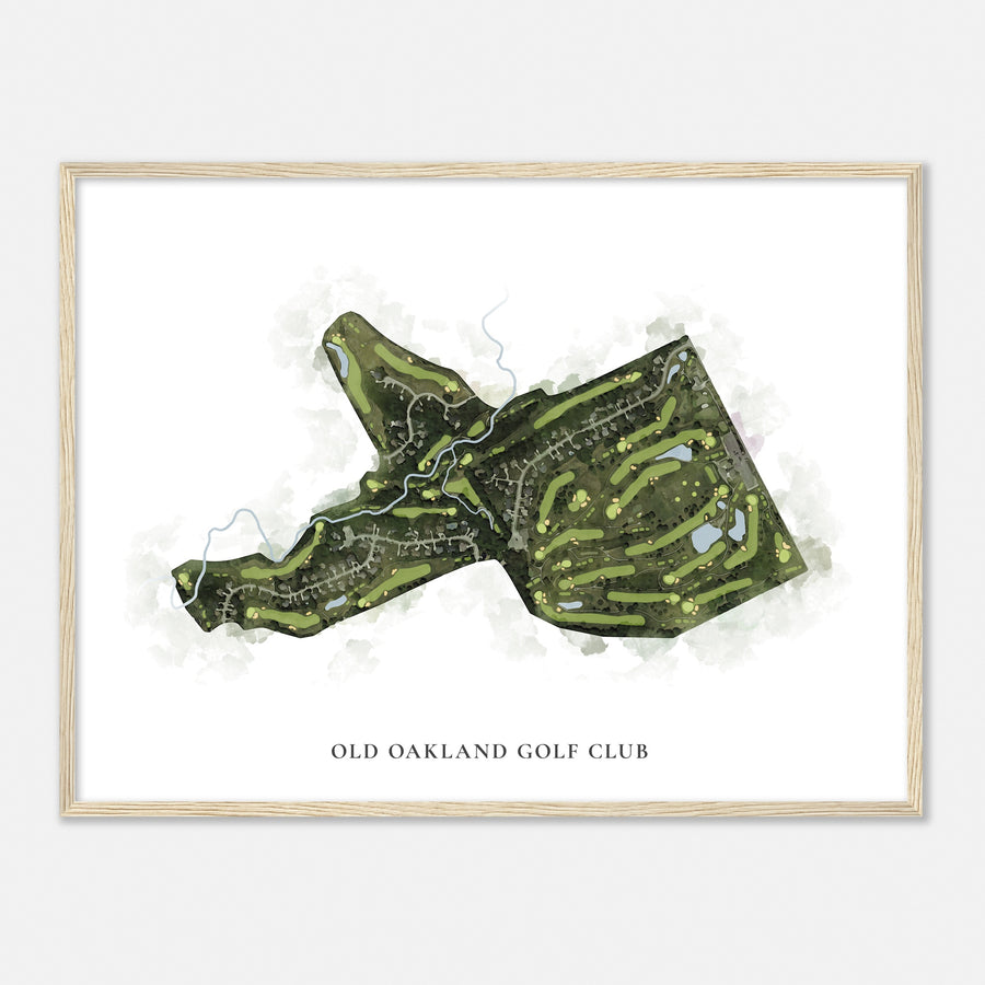 Print of Old Oakland Golf Club Classic Map