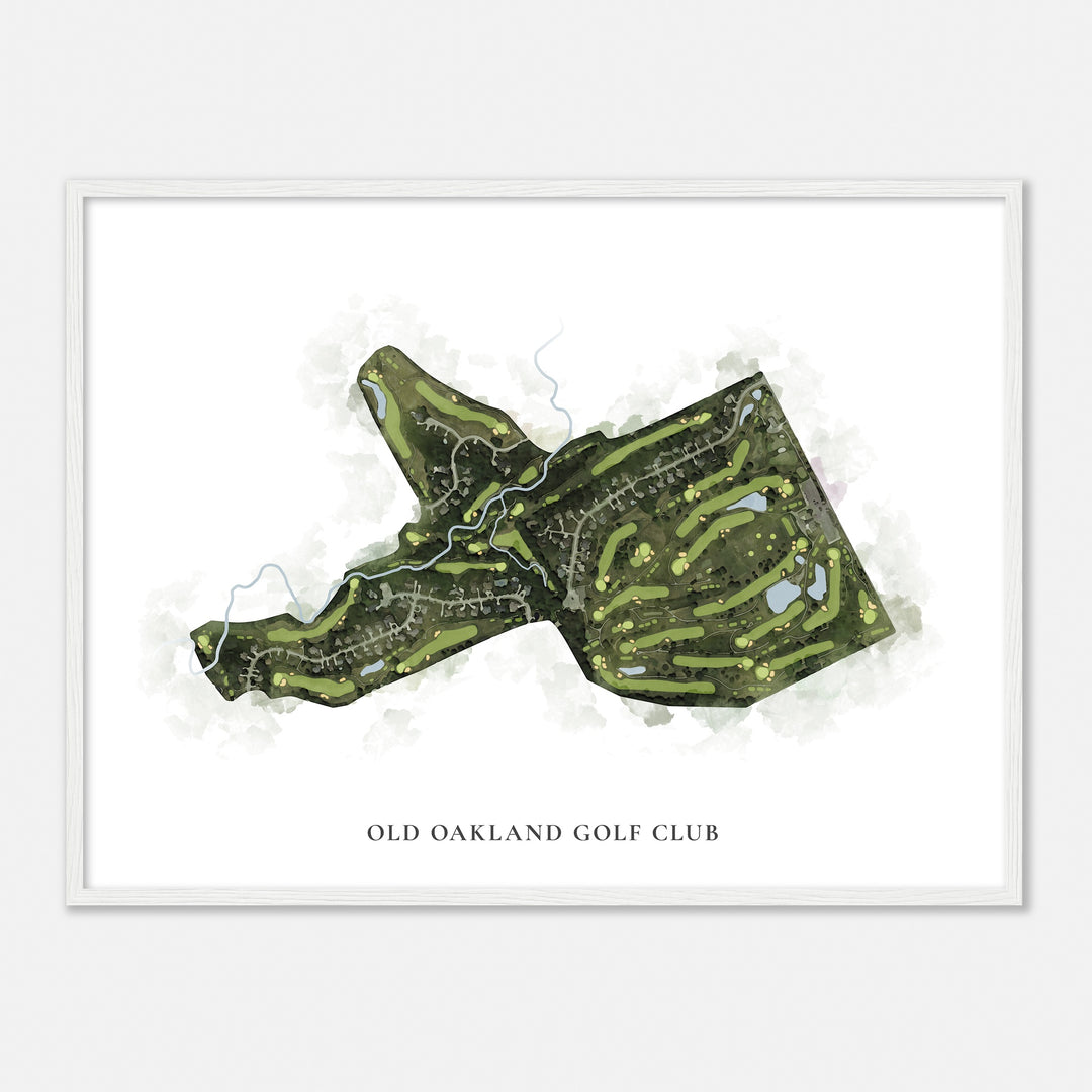 Print of Old Oakland Golf Club Classic Map