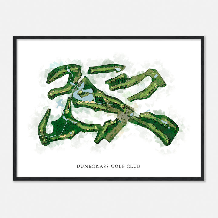 Print of Dunegrass Golf Club Classic Map