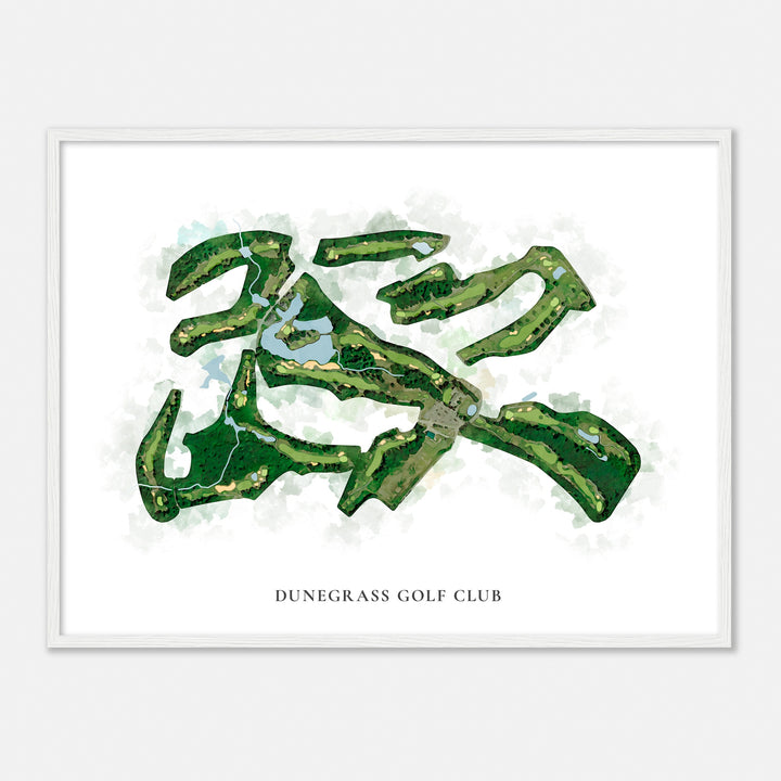 Print of Dunegrass Golf Club Classic Map