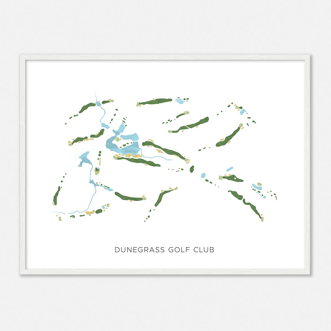 Print of Dunegrass Golf Club Modern Map