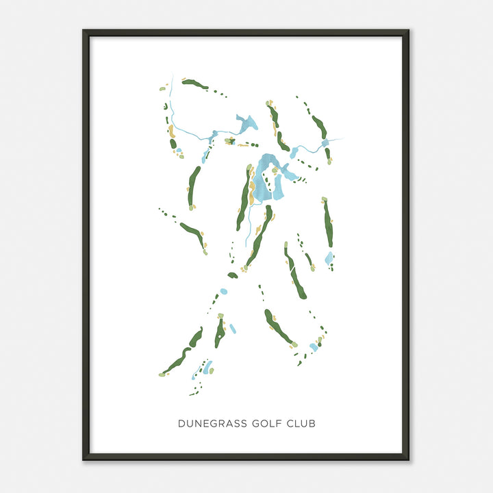 Print of Dunegrass Golf Club Modern Map