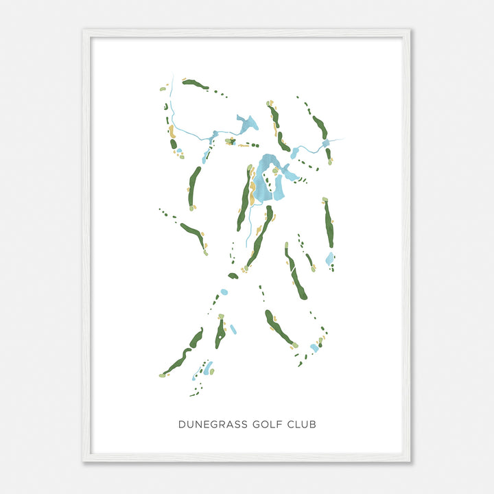 Print of Dunegrass Golf Club Modern Map