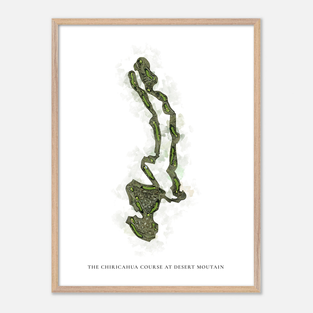 Print of The Chiricahua Course At Desert Moutain Classic Map