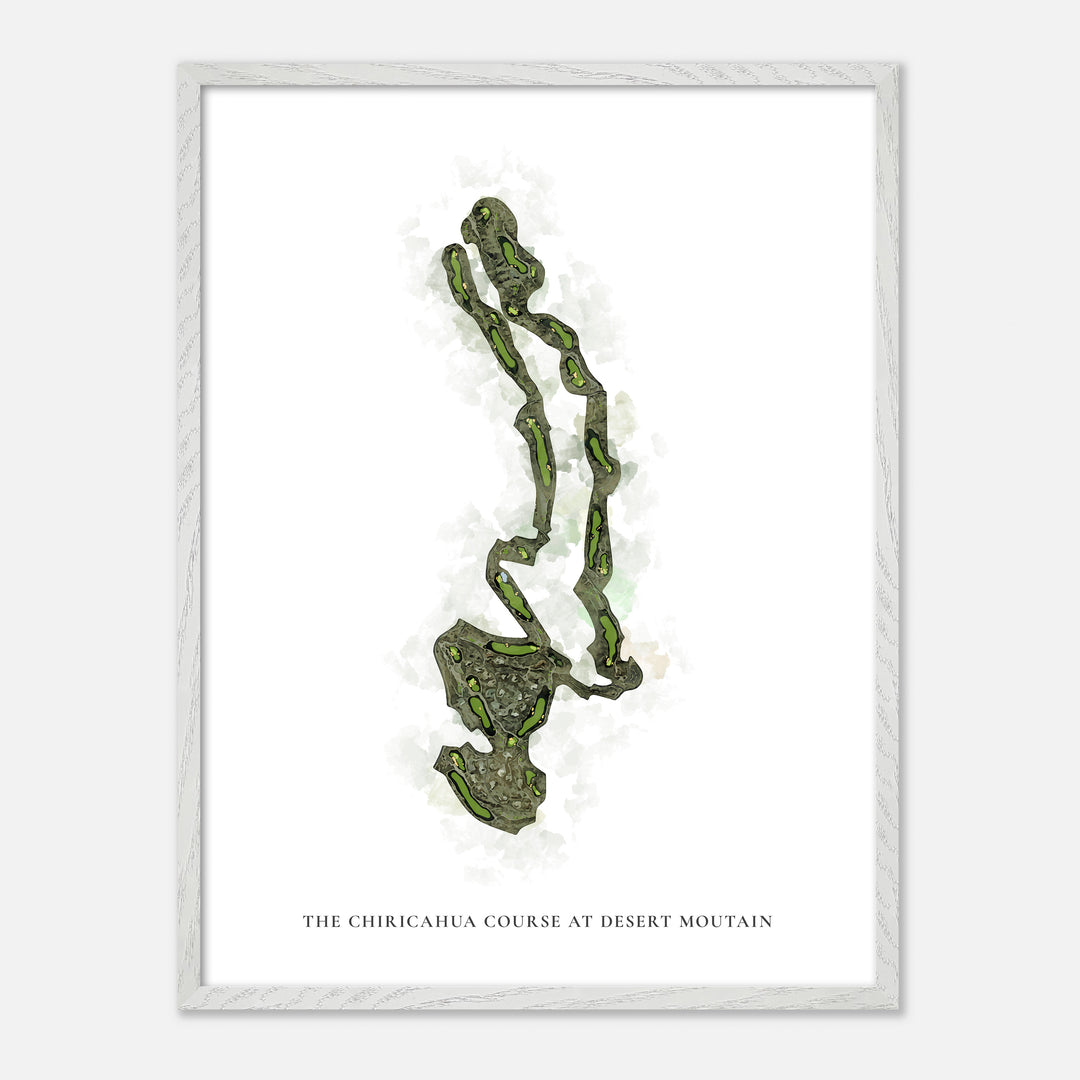 Print of The Chiricahua Course At Desert Moutain Classic Map